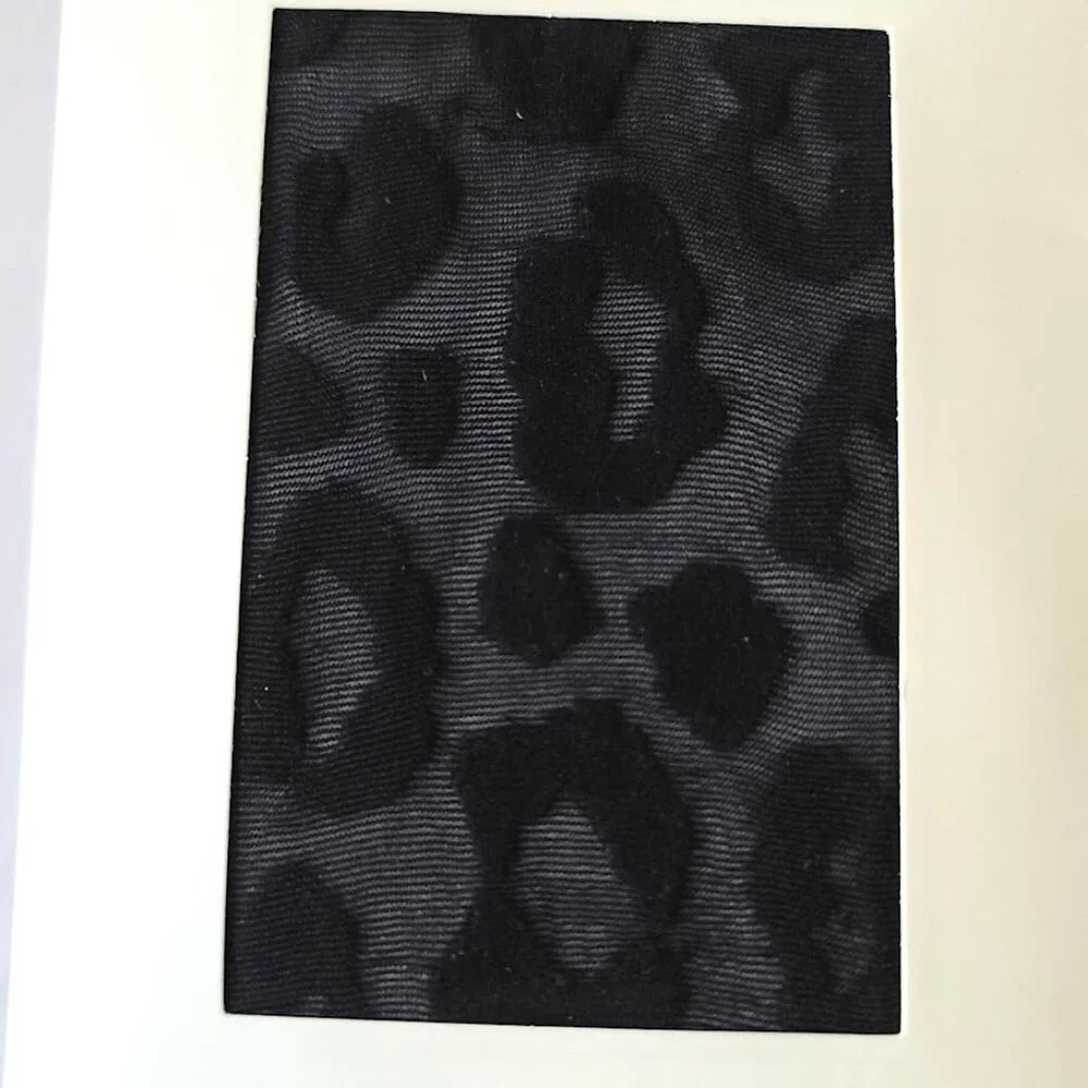 Anthropologie Womens Lace Animal Print Tights XL Black Made in Italy Flirty NEW